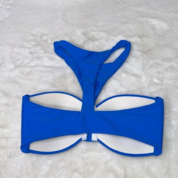 MIKOH Padded Bandeau High Neck Bikini Top Size Small - Picture 2 of 4